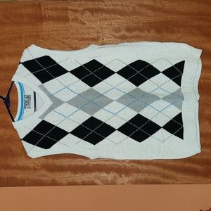 Argyle V-neck Sweater Vest (unisex)